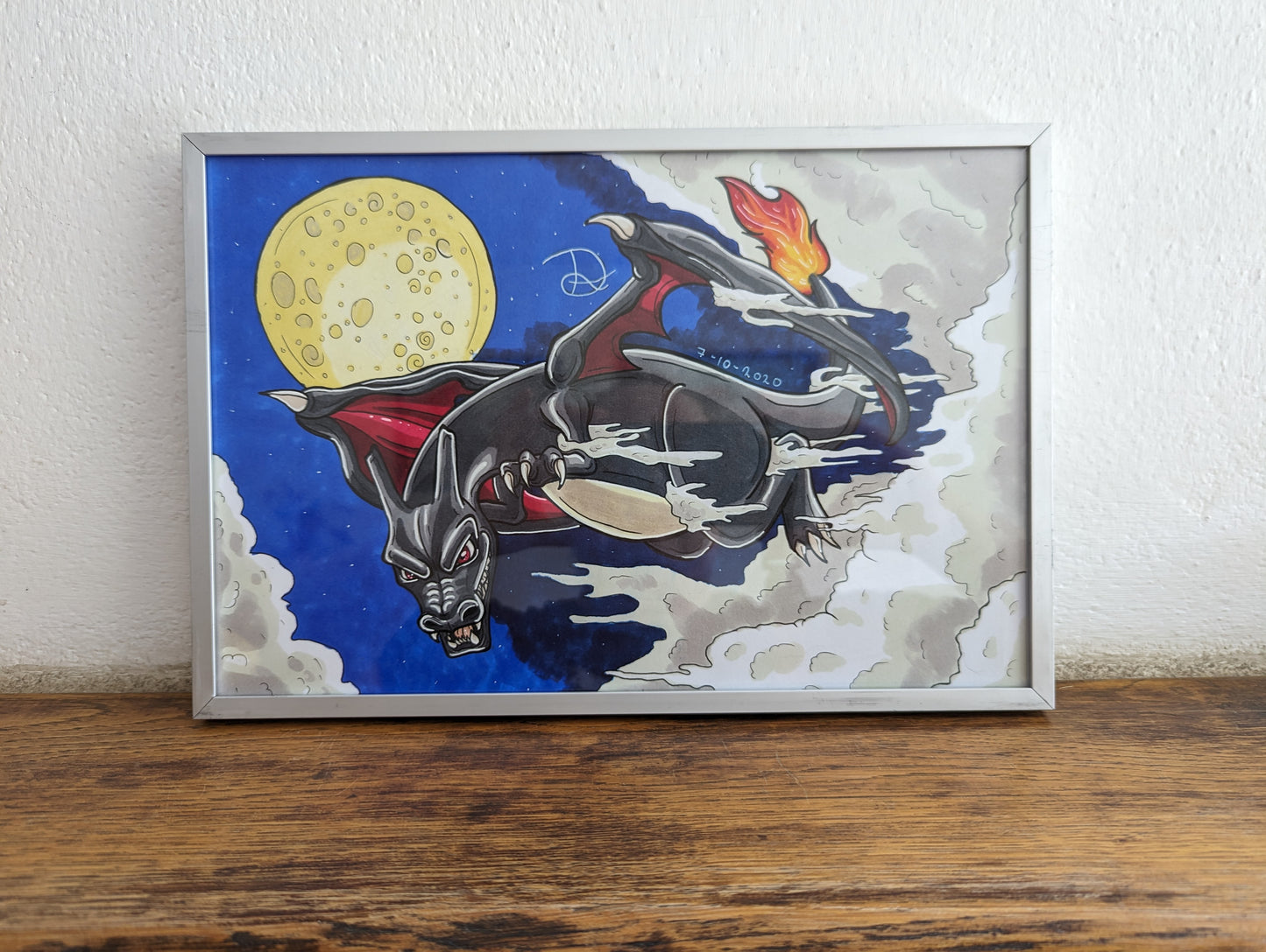 Framed Original Shiny Charizard