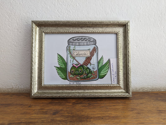 Framed Original Caterpie