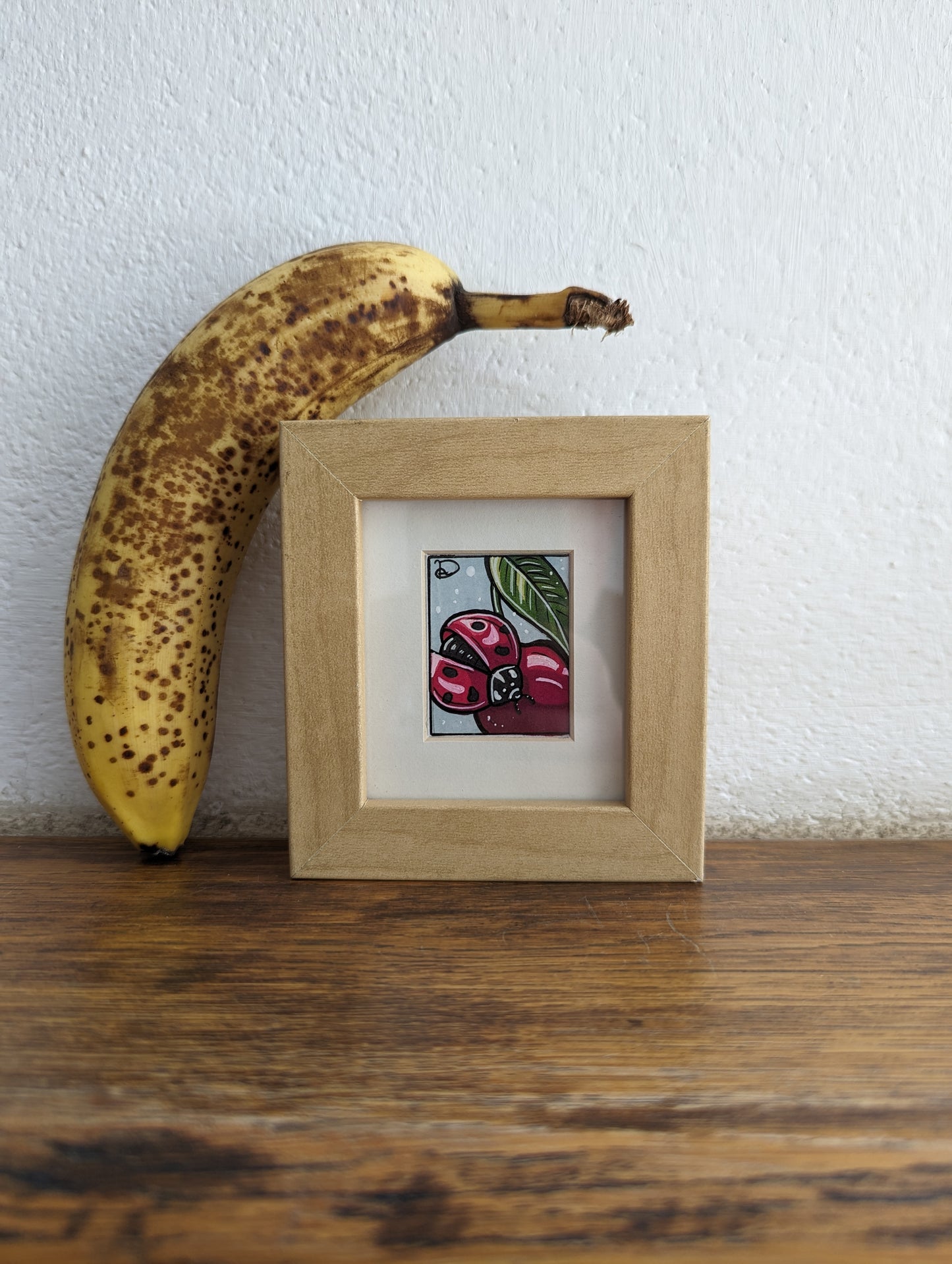 Framed Original Tiny Ladybug