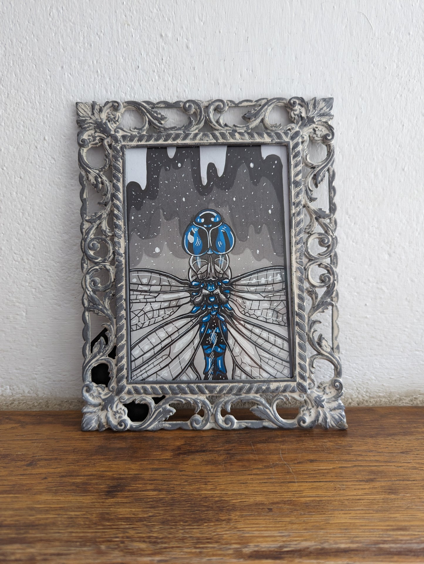 Framed Original Dragonfly