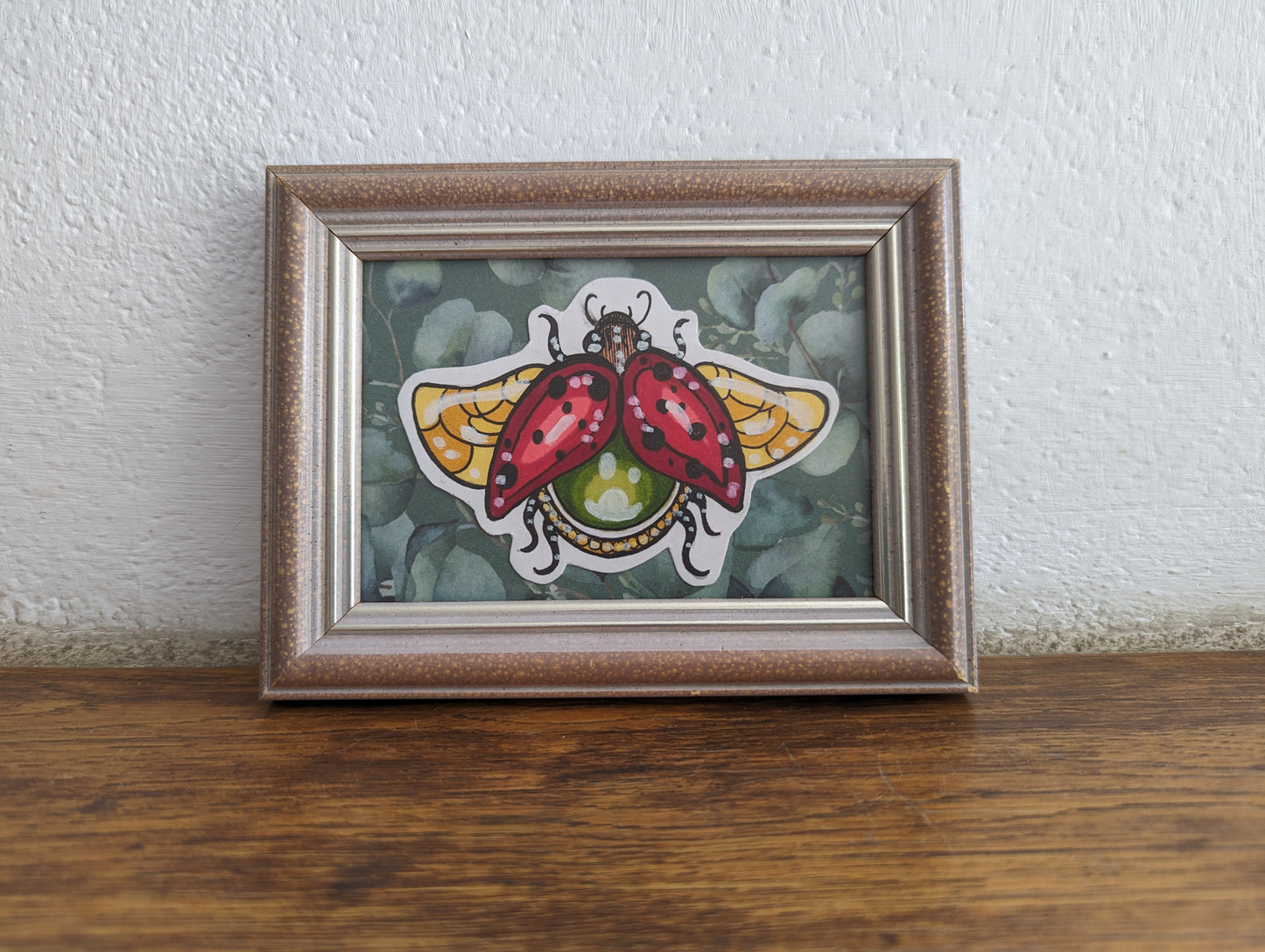 Framed Original Ladybug