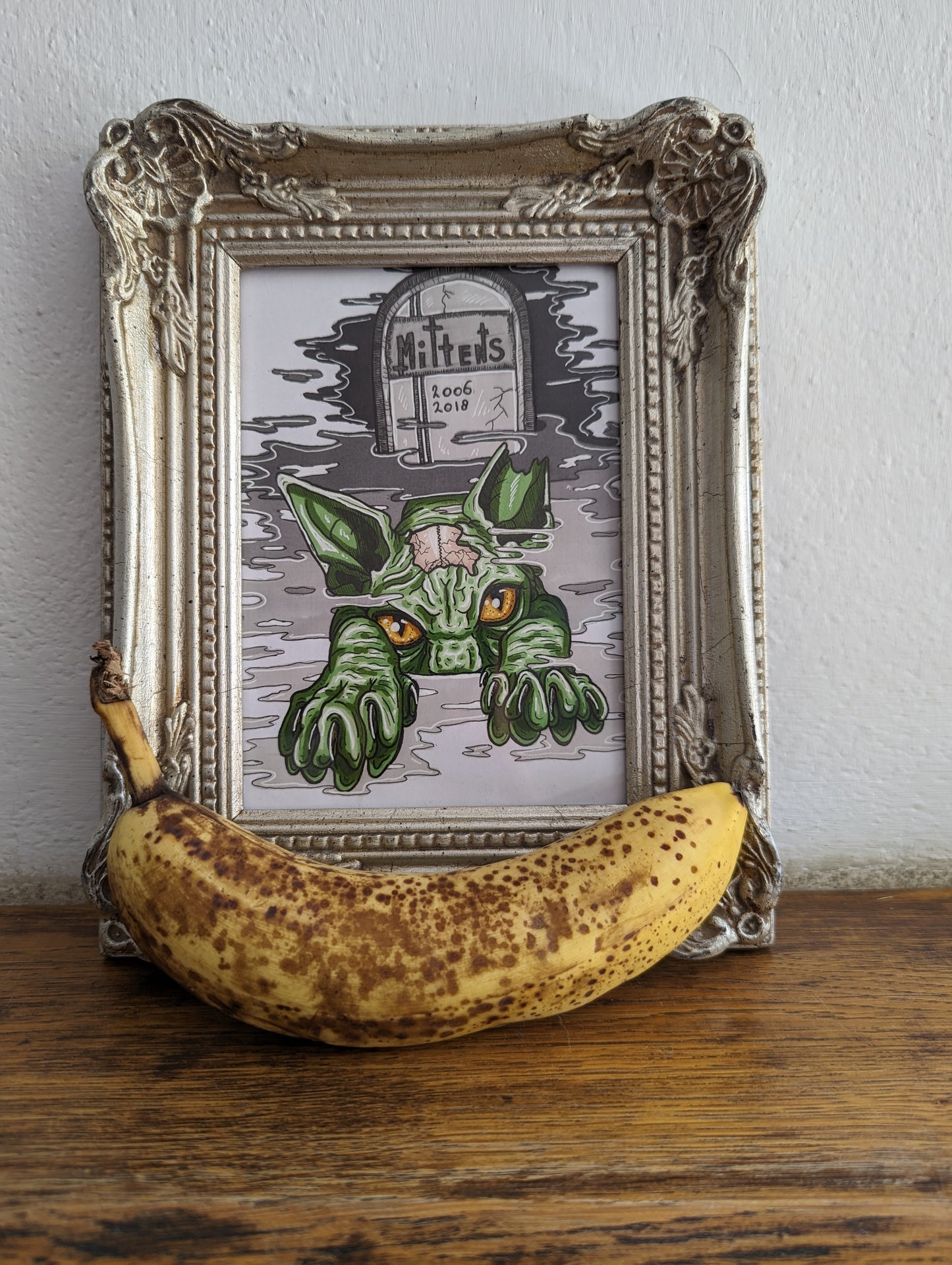 Framed Original Mittens