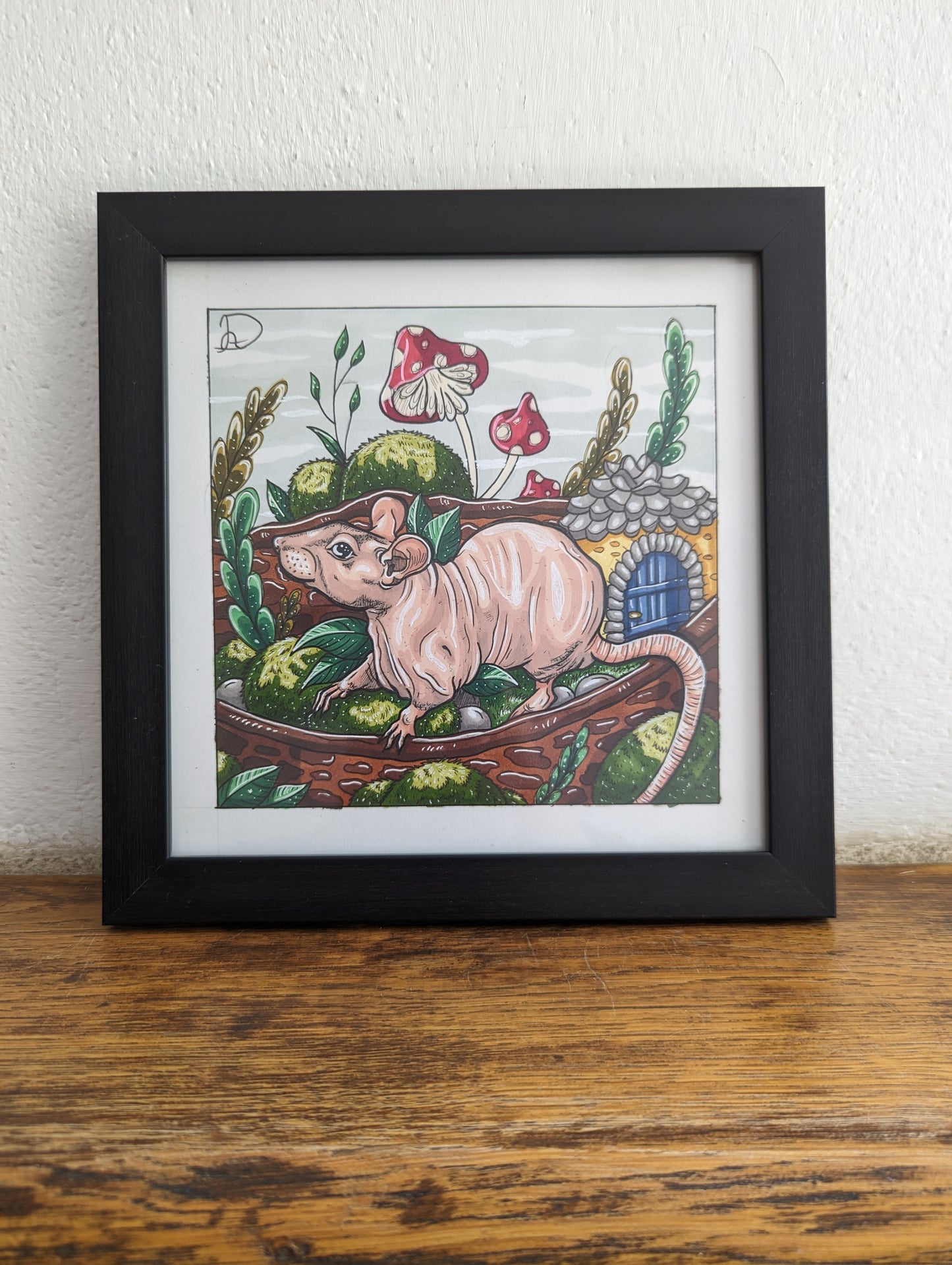 Framed Original Nakie Rat