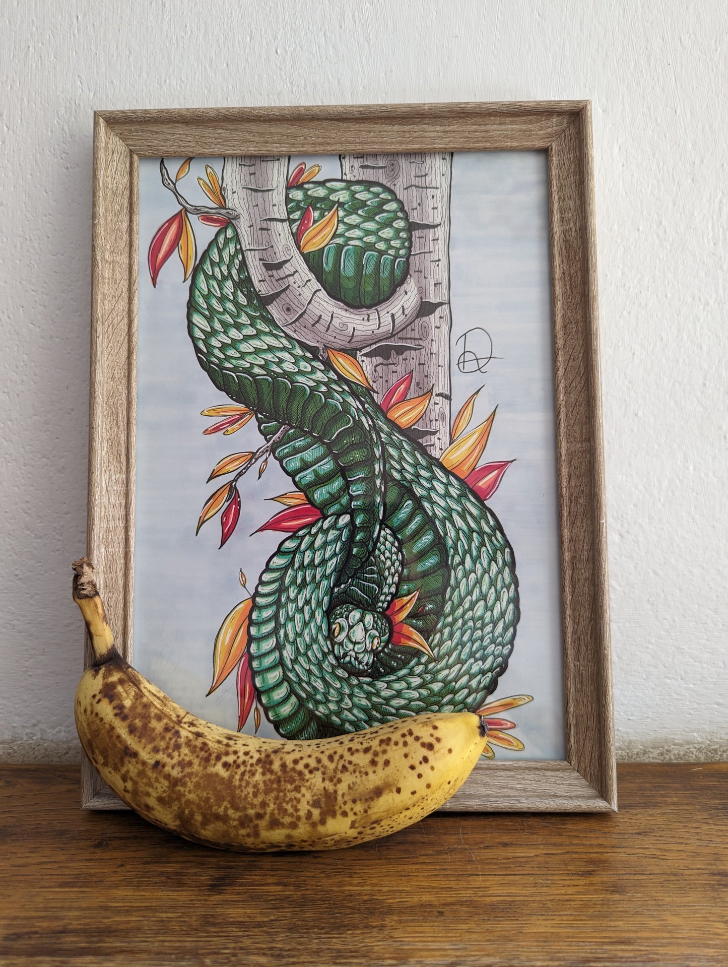 Framed Original Snake