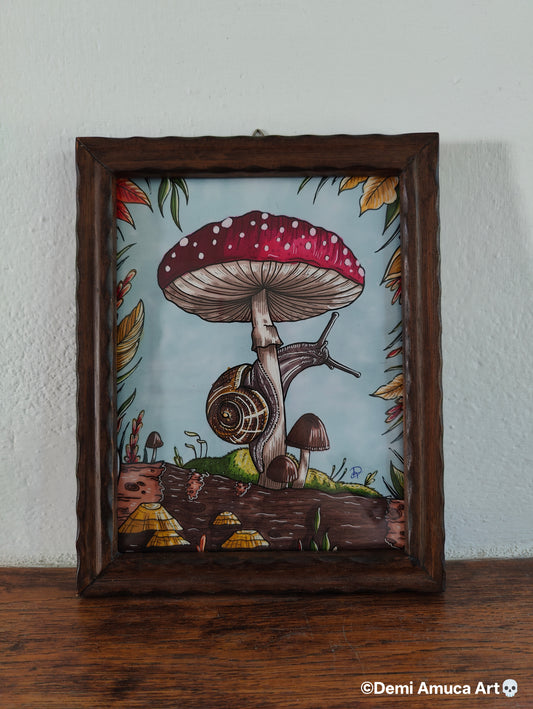 Framed Original Shroomsnail