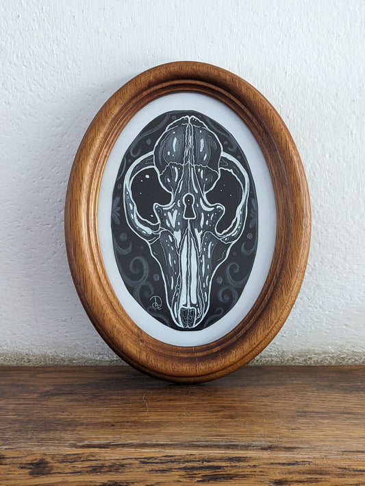 Framed Original Foxskull