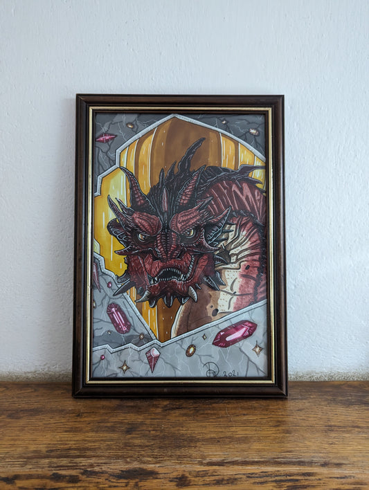 Framed Original Smaug