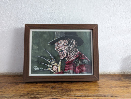 Framed Original Freddy Krueger