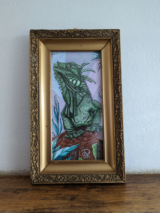 Framed Original Iguana (Pick up Preferred)