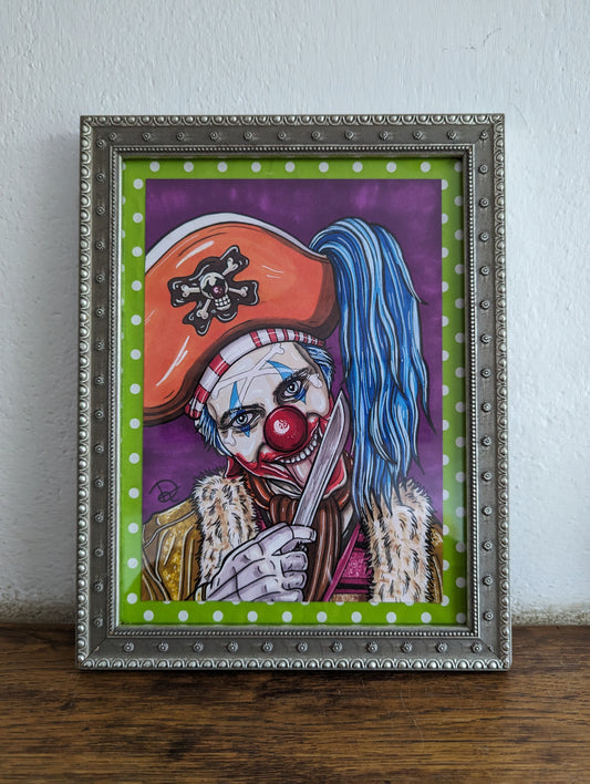 Framed Original Buggy the Clown