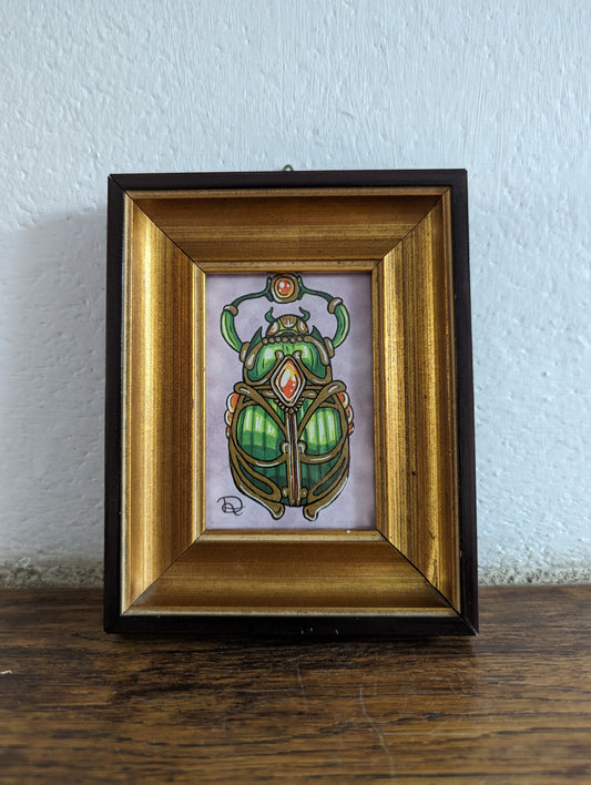 Framed Original Scarab