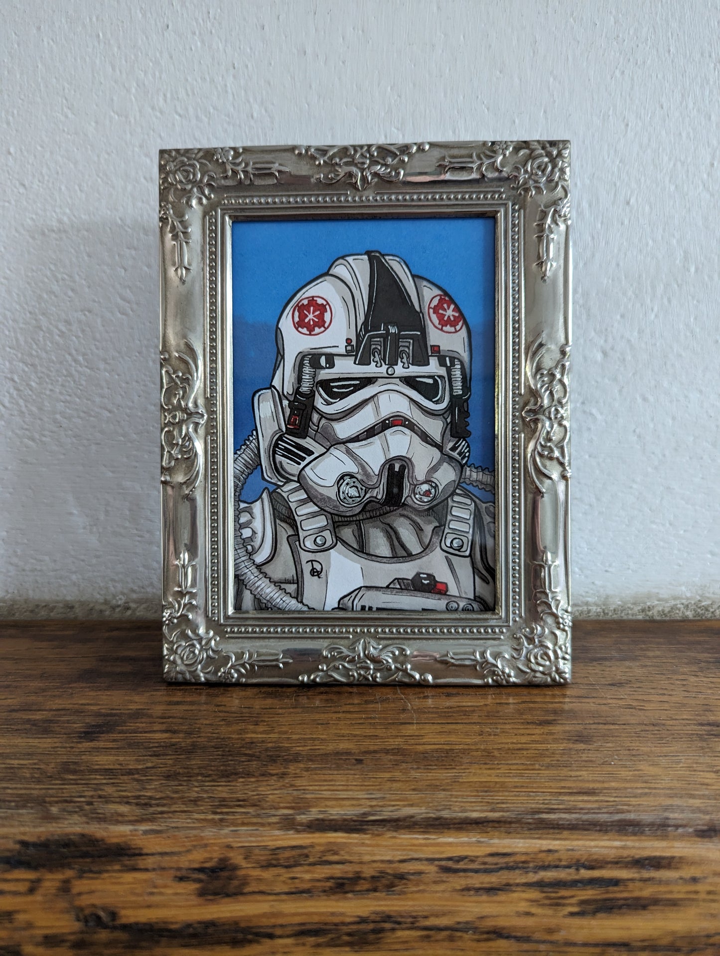 Framed original AT-AT Pilot