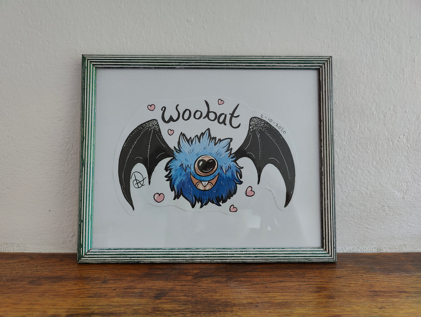 Framed Original Woobat