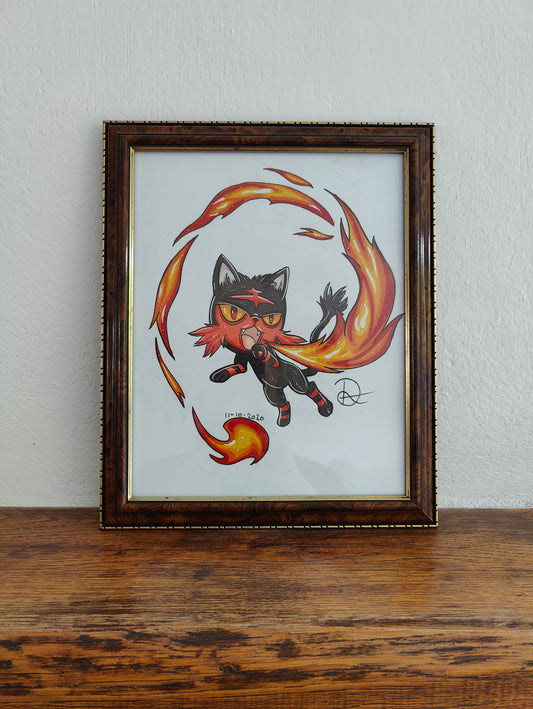 Framed Original Litten