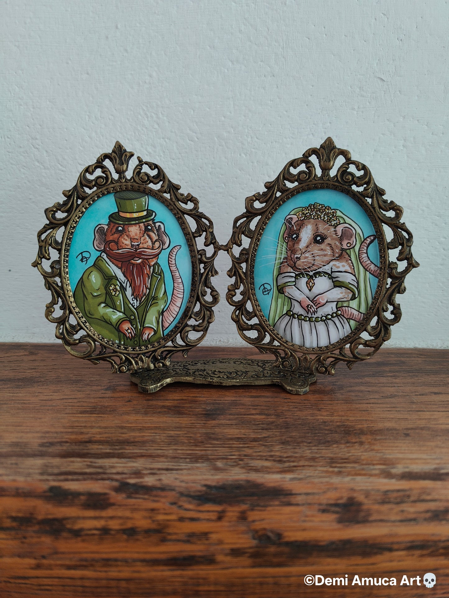 Framed Original: Rat wedding