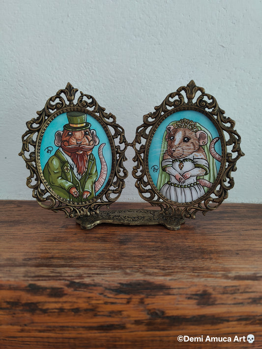 Framed Original: Rat wedding