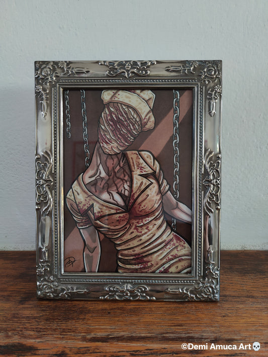 Framed Original: Silent hill Nurse