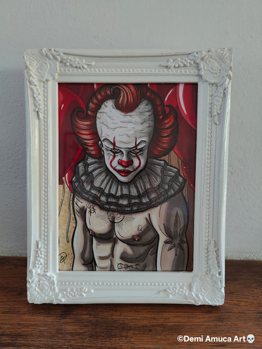Framed Original: Sexy Pennywise