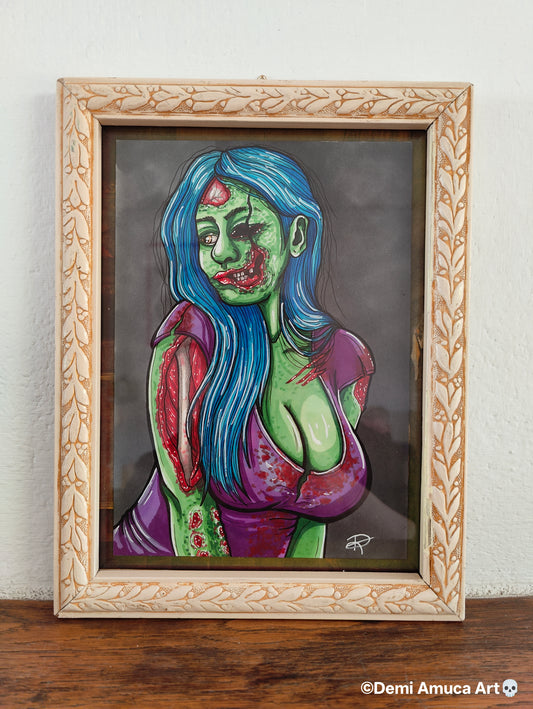 Framed Original: Zombie Girls (2 versions available!)