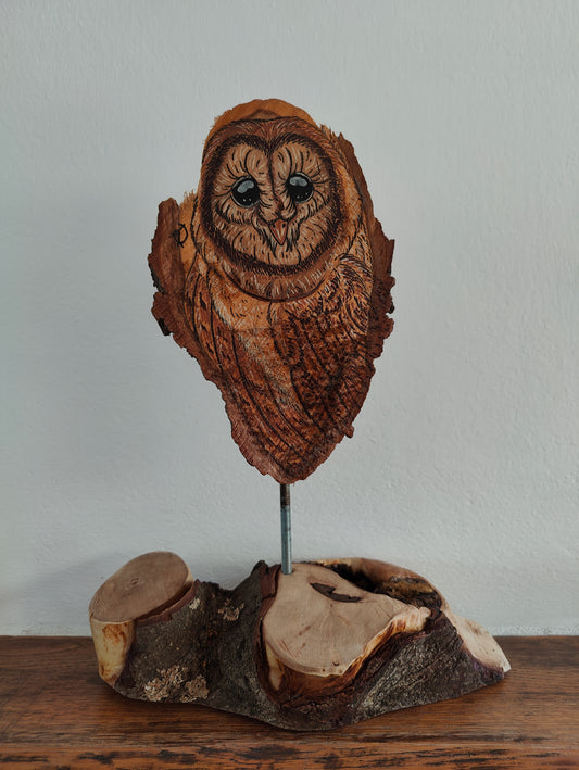 Owl on stand