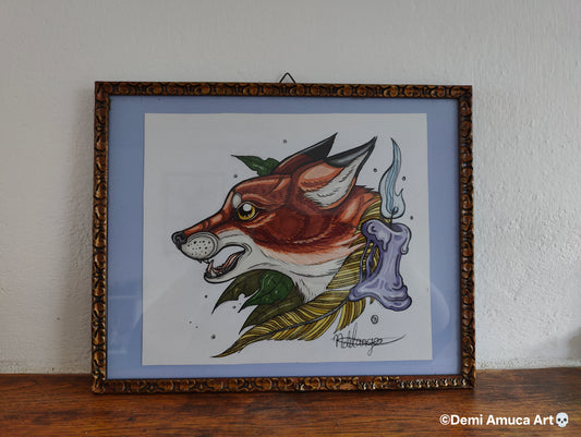 Framed Original Fox