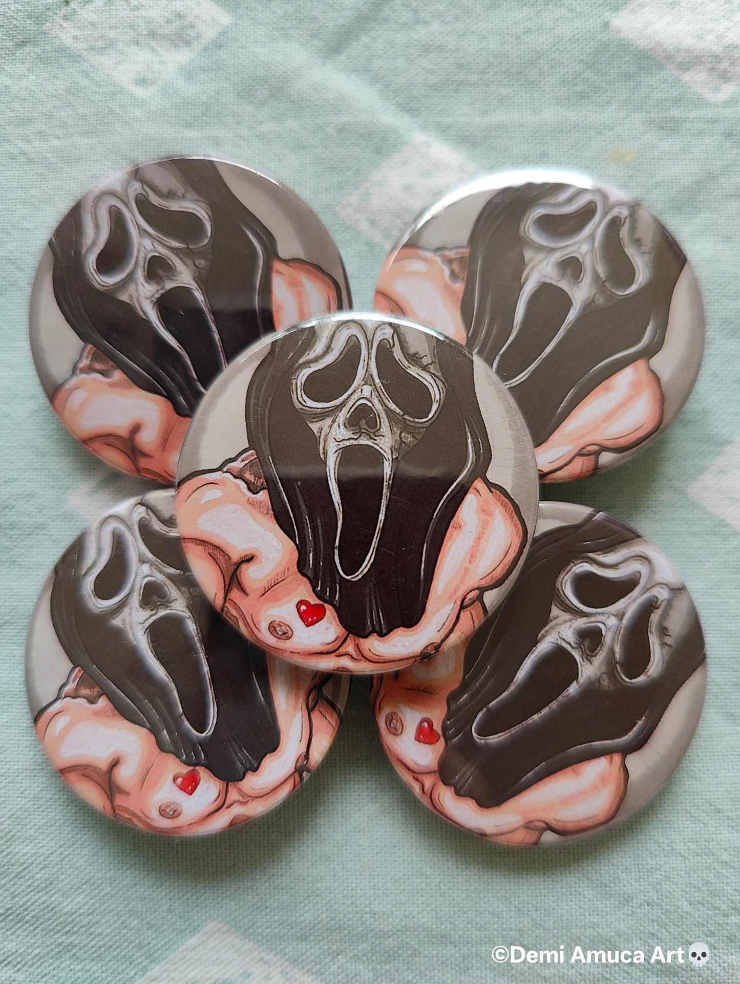 Button pin: Ghostface