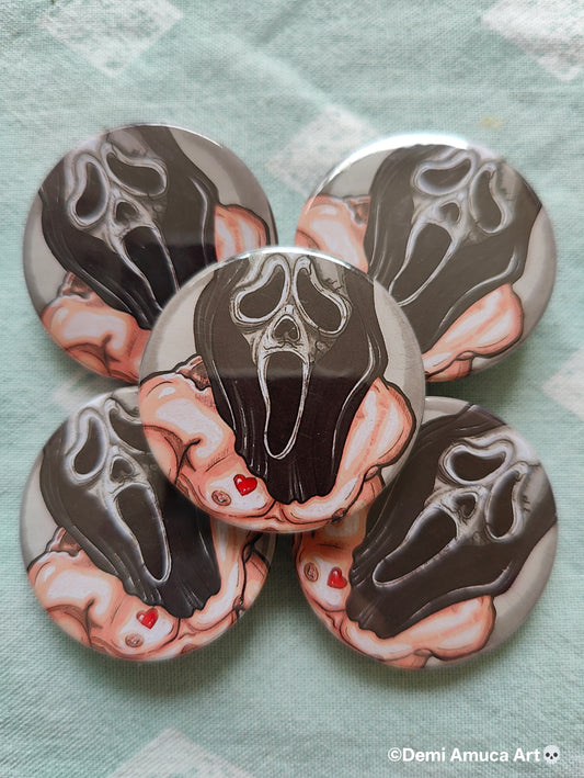 Button pin: Ghostface