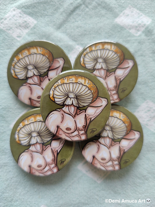 Button pin: Deathcap